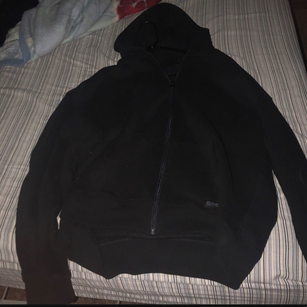Hollister oversized fit black zipup